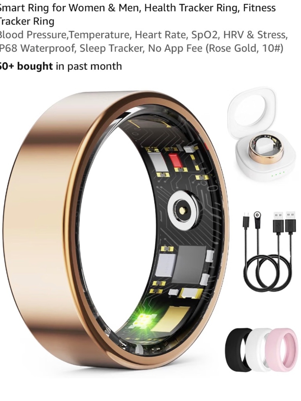 Smart Ring health tracker Sz 12